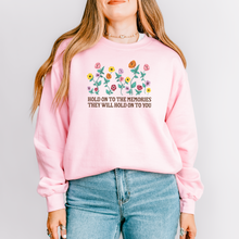Load image into Gallery viewer, hold on to the memories  – unisex gildan crewneck