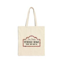 Load image into Gallery viewer, female rage – standard canvas tote bag