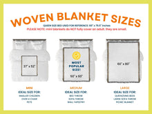 Load image into Gallery viewer, custom surprise song flowers woven blanket (Liverpool - Vancouver)