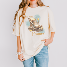 Load image into Gallery viewer, florida cat – unisex comfort colors tee