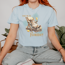 Load image into Gallery viewer, florida cat – unisex comfort colors tee