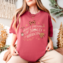 Load image into Gallery viewer, holly and ribbon โ unisex comfort colors tee