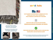 Load image into Gallery viewer, custom surprise song flowers woven blanket (Liverpool - Vancouver)