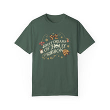 Load image into Gallery viewer, holly and ribbon โ unisex comfort colors tee