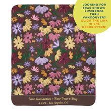 Load image into Gallery viewer, custom surprise song flowers fleece sherpa blanket (Glendale - Edinburgh)