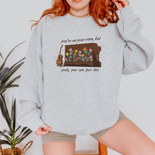 Load image into Gallery viewer, you can face this surprise song flowers  – unisex gildan crewneck