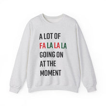 Load image into Gallery viewer, a lot of falalala – unisex gildan crewneck