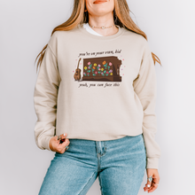 Load image into Gallery viewer, you can face this surprise song flowers  – unisex gildan crewneck