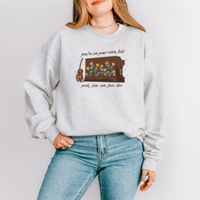 Load image into Gallery viewer, you can face this surprise song flowers  – unisex gildan crewneck
