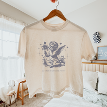 Load image into Gallery viewer, love and poetry – comfort colors women's boxy tee