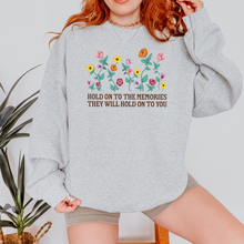 Load image into Gallery viewer, hold on to the memories  – unisex gildan crewneck