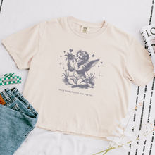 Load image into Gallery viewer, love and poetry – comfort colors women's boxy tee