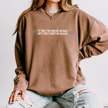 Load image into Gallery viewer, start of an age crewneck – unisex lightweight comfort colors crewneck sweatshirt