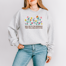 Load image into Gallery viewer, hold on to the memories  – unisex gildan crewneck
