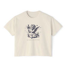 Load image into Gallery viewer, love and poetry – comfort colors women's boxy tee