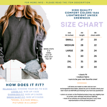 Load image into Gallery viewer, start of an age crewneck – unisex lightweight comfort colors crewneck sweatshirt