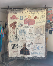 Load image into Gallery viewer, collage woven blanket (includes TTPD)