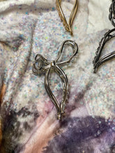 Load image into Gallery viewer, clara bow claw clip – gold, silver + dark grey