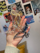 Load image into Gallery viewer, clara bow claw clip – gold, silver + dark grey