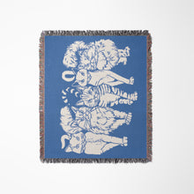 Load image into Gallery viewer, vintage midnights cat woven blanket