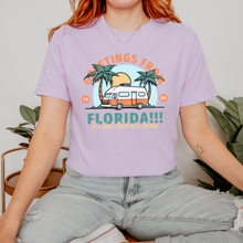 Load image into Gallery viewer, greetings from fl โ unisex comfort colors tee