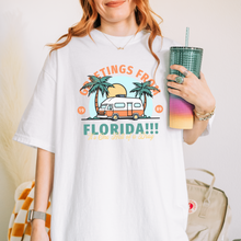 Load image into Gallery viewer, greetings from fl โ unisex comfort colors tee