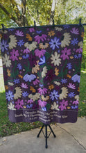 Load and play video in Gallery viewer, custom surprise song flowers fleece sherpa blanket (Glendale - Edinburgh)