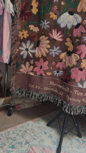 Load and play video in Gallery viewer, custom surprise song flowers woven blanket (Liverpool - Vancouver)