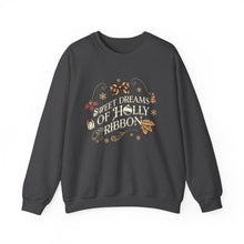 Load image into Gallery viewer, holly and ribbon – unisex gildan crewneck
