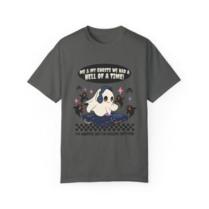 me and my ghosts – unisex comfort colors tee