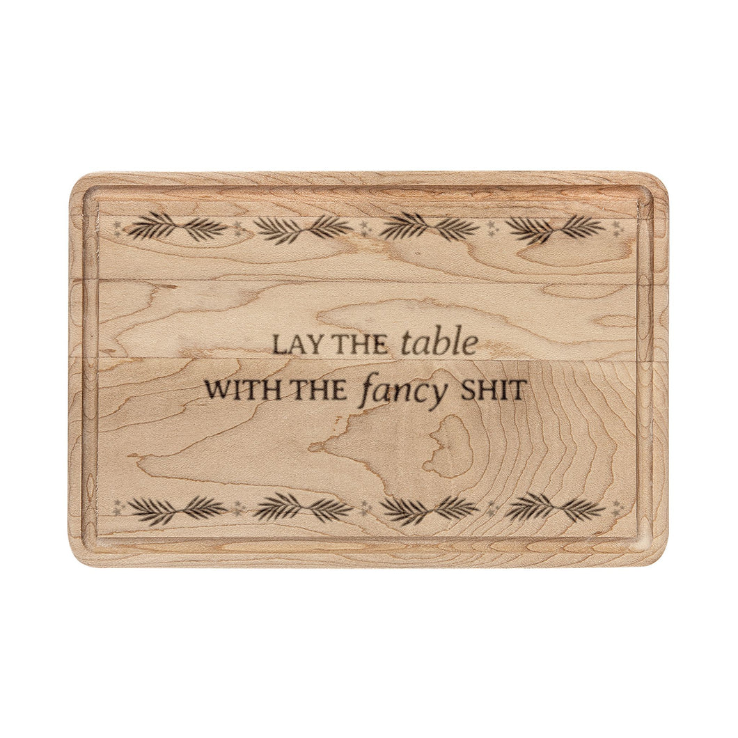 lay the table – engraved cutting board