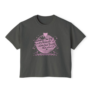 dance with the devil – comfort colors women's boxy tee