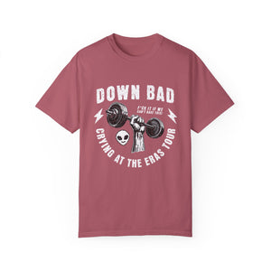 down bad crying at the tour – unisex comfort colors tee