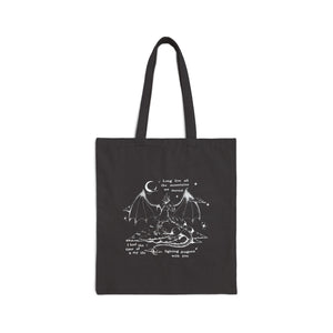 fighting dragons – standard canvas tote bag