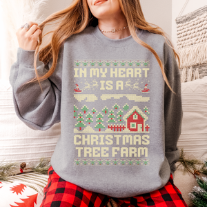 christmas tree farm – unisex gildan crewneck