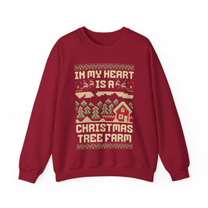 christmas tree farm – unisex gildan crewneck