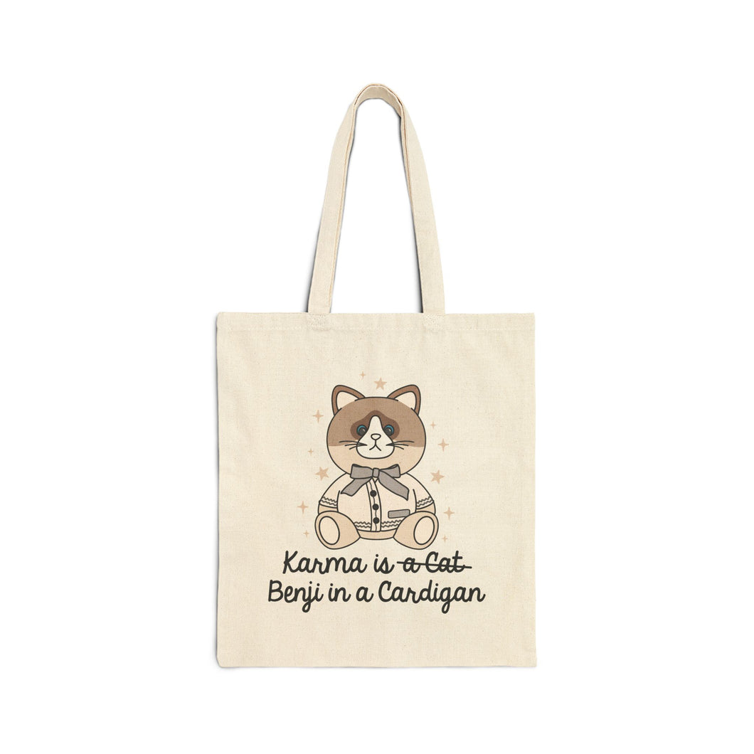 benji cardi – standard canvas tote bag