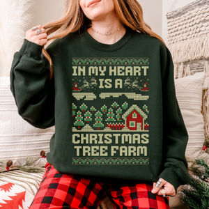 christmas tree farm – unisex gildan crewneck