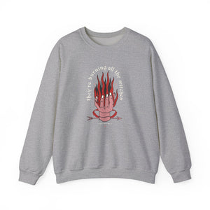 burning all the witches – unisex gildan crewneck