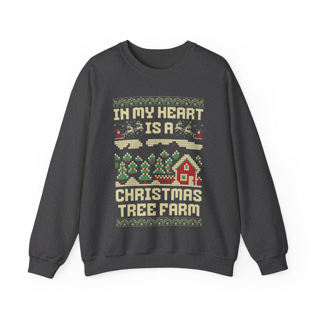 christmas tree farm – unisex gildan crewneck