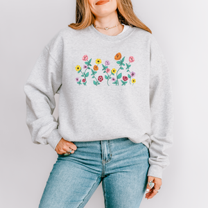 surprise song flowers  – unisex gildan crewneck