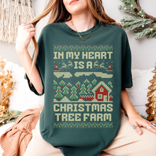 Load image into Gallery viewer, christmas tree farm – unisex comfort colors tee
