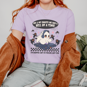 me and my ghosts – unisex comfort colors tee