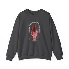 Load image into Gallery viewer, burning all the witches – unisex gildan crewneck
