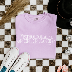 people pleaser sketch – unisex comfort colors tee