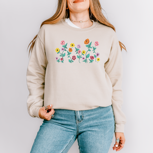 surprise song flowers  – unisex gildan crewneck