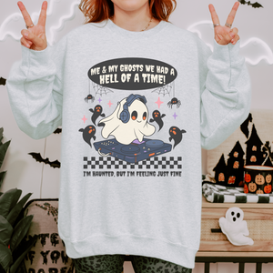 me and my ghosts – unisex gildan crewneck