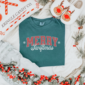 merry swiftmas – unisex comfort colors tee