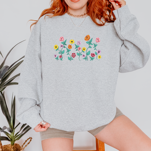 surprise song flowers  – unisex gildan crewneck