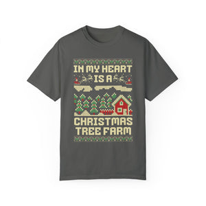 christmas tree farm – unisex comfort colors tee